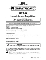 Preview for 12 page of Omnitronic HPA-6 User Manual