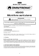 Preview for 12 page of Omnitronic HS-100 XLR User Manual