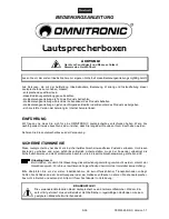 Preview for 3 page of Omnitronic I-208 User Manual