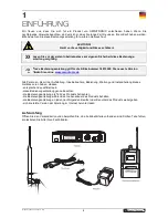 Preview for 4 page of Omnitronic IEM-1000 User Manual