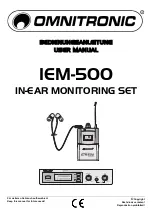 Предварительный просмотр 1 страницы Omnitronic IEM-500 User Manual