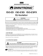 Предварительный просмотр 4 страницы Omnitronic ISO-23 User Manual