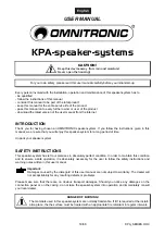 Preview for 18 page of Omnitronic KPA-115 User Manual