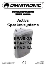 Omnitronic KPA-210A User Manual preview