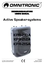 Omnitronic KPR-210A User Manual предпросмотр