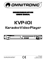 Omnitronic KVP-101 User Manual preview