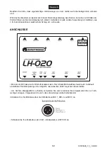 Предварительный просмотр 5 страницы Omnitronic LH-020 User Manual