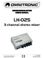 Omnitronic LH-025 User Manual предпросмотр