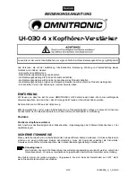 Preview for 3 page of Omnitronic LH-030 User Manual