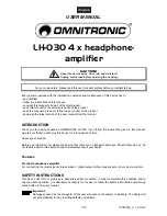 Preview for 7 page of Omnitronic LH-030 User Manual