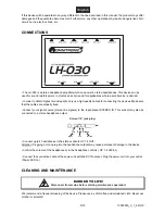 Preview for 9 page of Omnitronic LH-030 User Manual