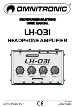 Omnitronic LH-031 User Manual preview