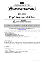 Preview for 3 page of Omnitronic LH-031 User Manual