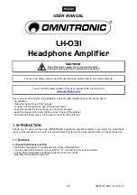 Preview for 6 page of Omnitronic LH-031 User Manual