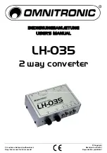 Предварительный просмотр 1 страницы Omnitronic LH-035 User Manual