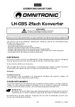 Предварительный просмотр 3 страницы Omnitronic LH-035 User Manual