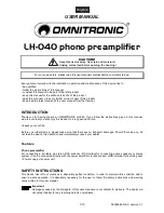 Preview for 7 page of Omnitronic LH-040 User Manual