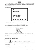 Preview for 9 page of Omnitronic LH-040 User Manual