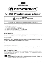 Preview for 7 page of Omnitronic LH-050 User Manual