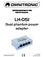 Предварительный просмотр 1 страницы Omnitronic LH-051 User Manual