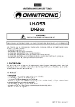 Preview for 4 page of Omnitronic LH-053 User Manual