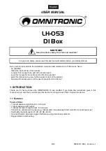 Preview for 9 page of Omnitronic LH-053 User Manual