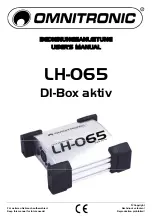 Omnitronic LH-065 User Manual preview