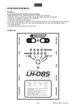 Preview for 5 page of Omnitronic LH-085 User Manual