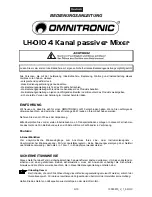 Предварительный просмотр 3 страницы Omnitronic LH-OIO User Manual