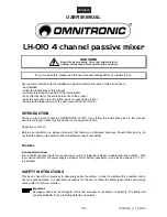 Preview for 7 page of Omnitronic LH-OIO User Manual