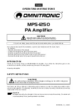 Preview for 16 page of Omnitronic MPS-1250 User Manual