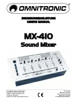 Omnitronic MX-410 User Manual предпросмотр