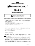 Предварительный просмотр 7 страницы Omnitronic MX-410 User Manual