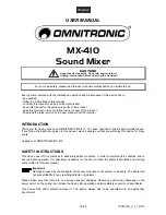 Предварительный просмотр 18 страницы Omnitronic MX-410 User Manual