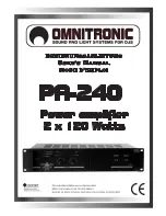 Preview for 1 page of Omnitronic PA-240 User Manual