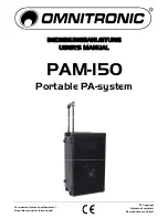 Preview for 1 page of Omnitronic PAM-150 User Manual