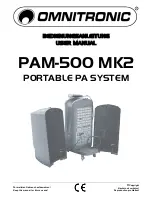 Omnitronic PAM-500 MK2 User Manual предпросмотр