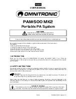 Preview for 19 page of Omnitronic PAM-500 MK2 User Manual