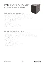 Preview for 2 page of Omnitronic PAS PRO-DSP Series User Manual