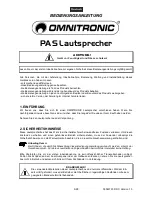 Preview for 3 page of Omnitronic PAS PRO User Manual