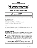 Предварительный просмотр 3 страницы Omnitronic PCW User Manual