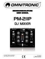 Omnitronic PM-211P User Manual preview