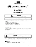 Предварительный просмотр 12 страницы Omnitronic PM-222 User Manual