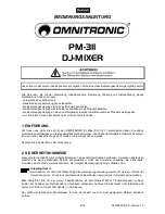 Предварительный просмотр 4 страницы Omnitronic PM-311 User Manual