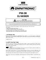 Предварительный просмотр 12 страницы Omnitronic PM-311 User Manual