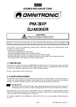 Preview for 4 page of Omnitronic PM-311P User Manual