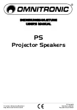 Omnitronic PS-10 User Manual preview