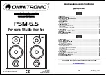 Предварительный просмотр 1 страницы Omnitronic PSM-6.5 User Manual