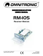 Omnitronic RM-105 Operating Instructions Manual предпросмотр