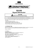 Preview for 11 page of Omnitronic SD-28 User Manual